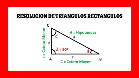 Resoluci N De Triangulos Rectangulos Youtube