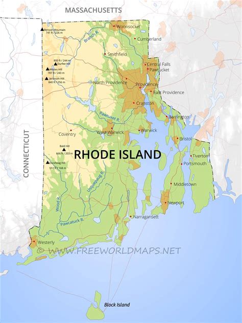 Rhode Island On Us Map