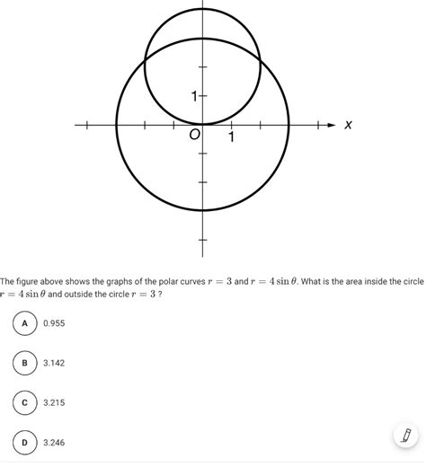 X The Figure Above Shows The Graphs Of The Polar Curves R 3 Andr 4