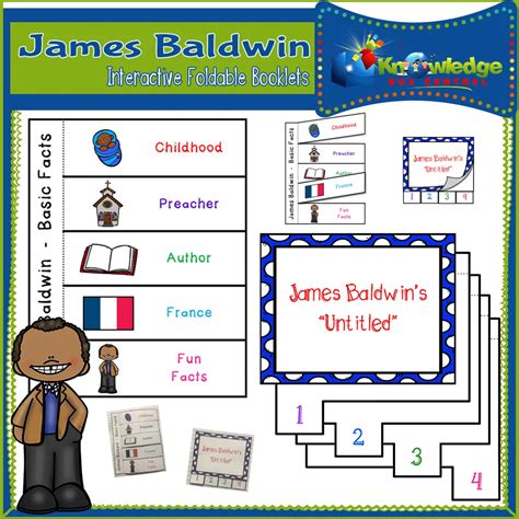 James Baldwin Interactive Foldable Booklets EBOOK By Teach Simple