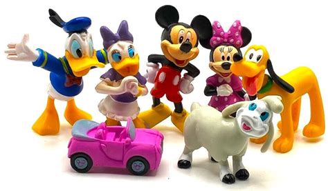 Mickey Mouse Clubhouse 7 Figure Play Set Disney Pvc Toy Minnie Daisy
