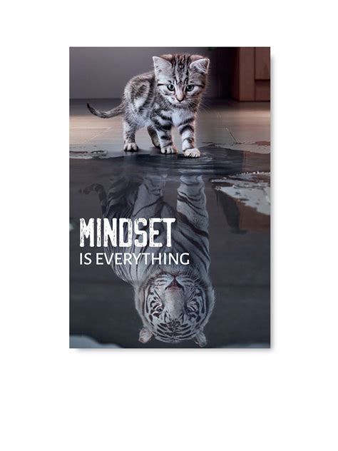 Buy Mindset Is Everything Art Motivational Art Office Decor Ready To