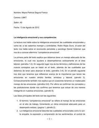 Inteligencia Emocional Pdf