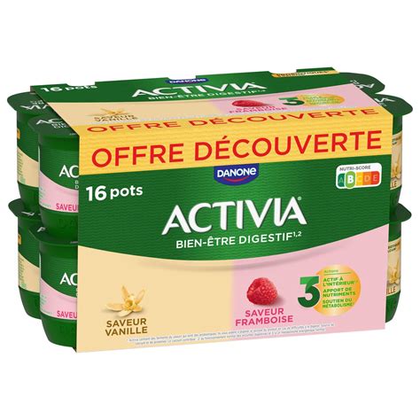 Yaourt Vanille Framboise Bifidus Activia Les Pots De G Prix