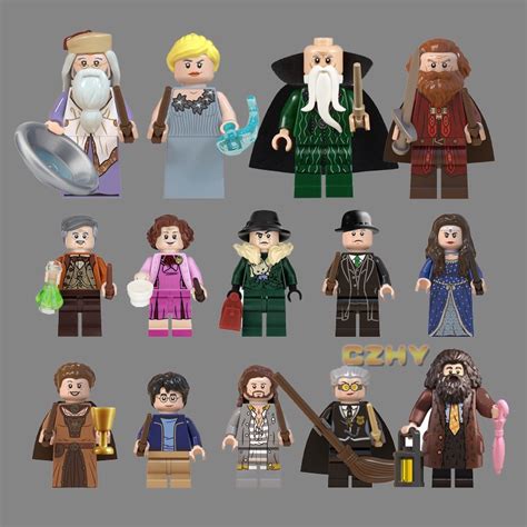 Harry Potter Minifigures Dumbledore Snape Hagrid Building Blocks Toys