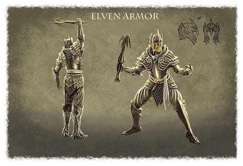 Art of Ray Lederer: TESV:Skyrim: Elven Armor