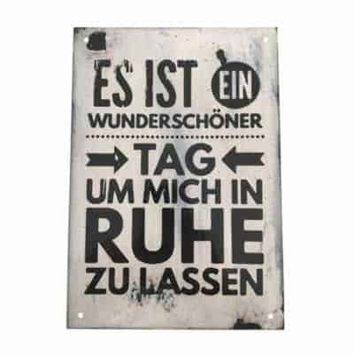 Retroschild Es ist ein wunderschöner Tag um mich in Ruhe zu lassen