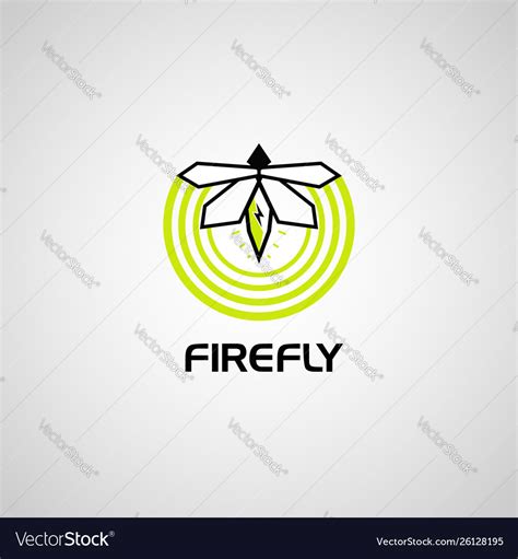 Firefly logo symbol icon Royalty Free Vector Image