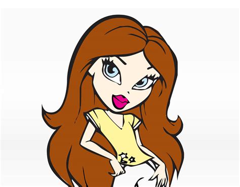 brown hair girl clipart - Clipground