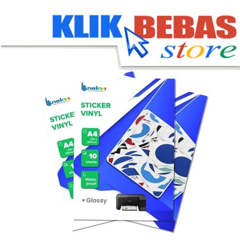 Jual Sticker Vinyl Anti Air Glossy A Inkjet Stiker Vinil Vynil