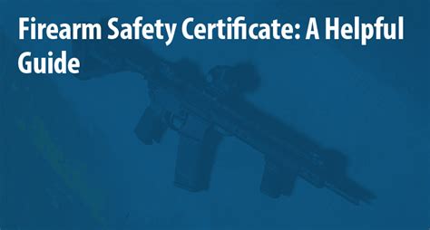 Ca Firearms Safety Certificate