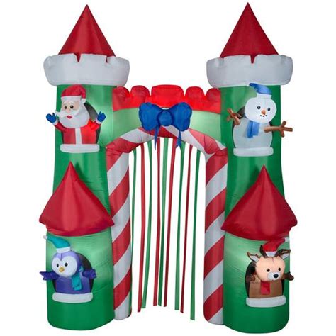 9ft Airblown® Inflatable Christmas Archway Santas Castle Michaels