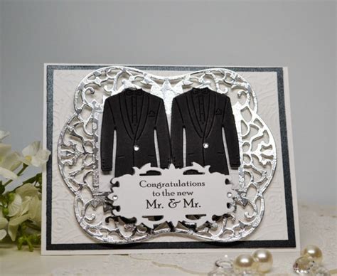 Gay Couple Wedding Card Elegant Mr Mr Wedding Card