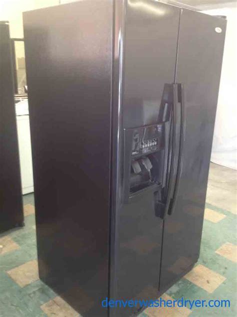 Large Images for 2012 Side-By-Side Black Whirlpool Refrigerator, 25.4 ...