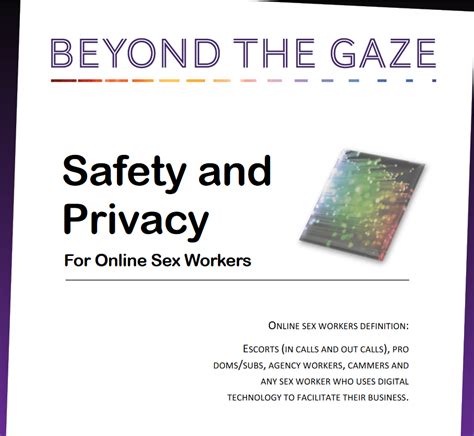 Safety And Privacy For Online Sex Workers Beyond The Gaze