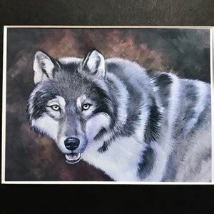 Lone Wolf Art Perfect Gift Print Direct From Artist - Etsy