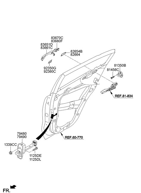 79490 D9000 Checker Assy Rear Door Rh Kia YoshiParts