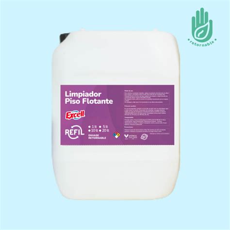 Limpiador Piso Flotante Excell 1L 20L Refil