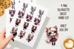 Rock Star Pussy Cat Stickers PNG
