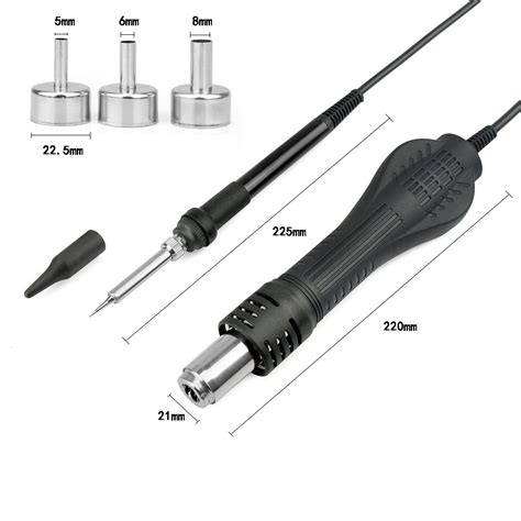 Newacalox D W Desoldering Hot Air Bga Rework Soldering Station Electric Soldering Iron Kit