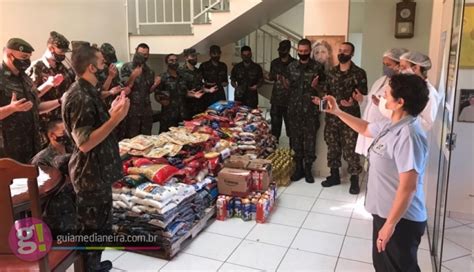 Tiro De Guerra Realiza Entrega De Alimentos Arrecadados Na