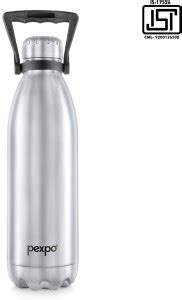 Pexpo Ml Hrs Hot And Cold Vacuum Insulated Water Bottle With Carry Handle Echo Ml