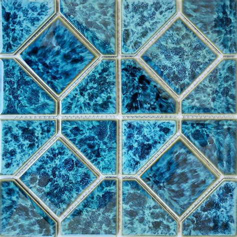 Aqua Marine 6 X 6 Akron Porcelain Waterline Pool Tile Aquatiles