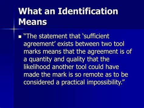 Ppt Firearms And Tool Mark Identification Powerpoint Presentation