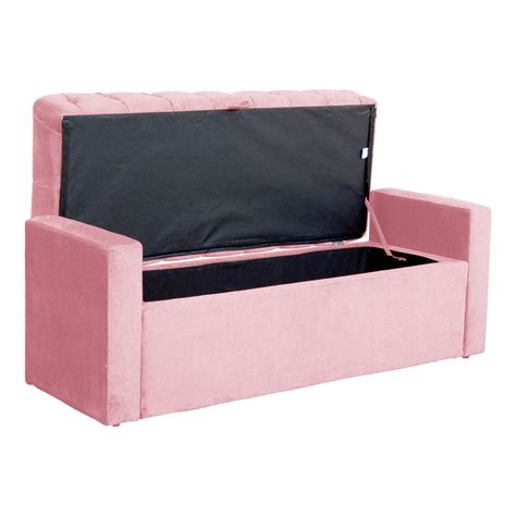 Calçadeira Baú Para Cama Box Emma Suede Cores DS Estofados Solteiro