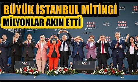 Stanbul Da Tarihi Miting Milyonlar Maltepe Ye Ak N Etti G Ndem