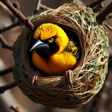 Premium Photo Baya Weaver Amazing Indian Weaver Bird Regarded For