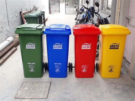 Plastic Nilkamal Wheel Dustbin Size Ltr At Rs Wheeled Trash