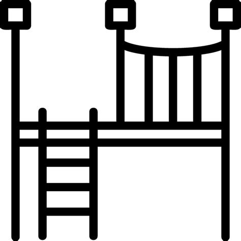 Bridge Line Icon Vector Art At Vecteezy