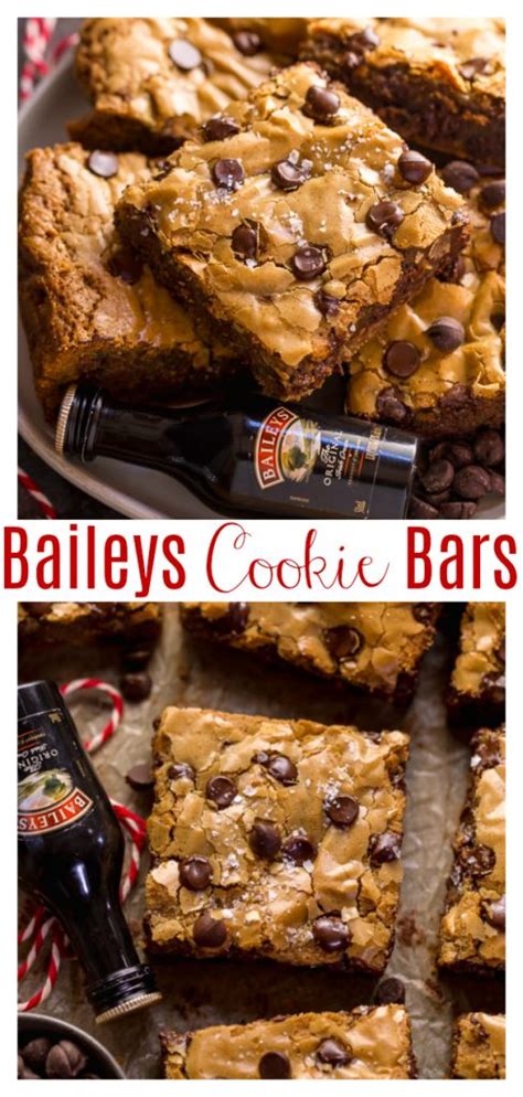 Baileys Irish Cream Chocolate Chip Cookie Bars Baker By Nature