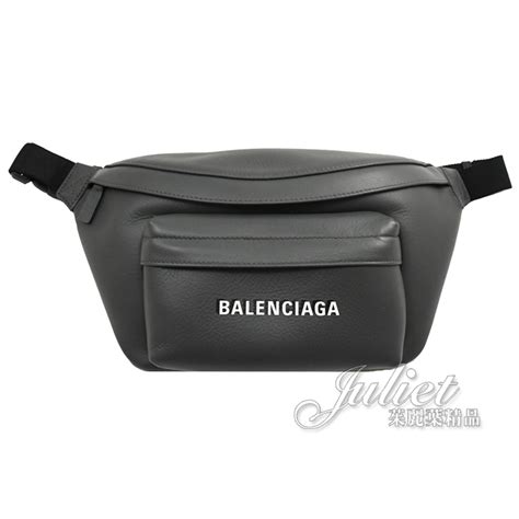 【全新現貨 優惠中】balenciaga 巴黎世家 552375 Everyday 小牛皮三用胸口包腰包灰現金價25800