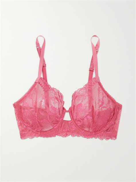 La Perla Spell On You Leavers Lace Underwired Soft Cup Bra Pink