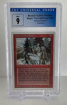 Mons S Goblin Raiders Revised Rd Edition Cgc Graded Mint Mtg Magic