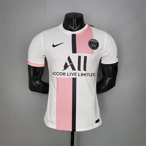 Camisa Nike Psg 202021 Jogador Masculina Rosa E Branca