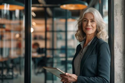 Premium Photo Woman Standing In Front Of Glass Door