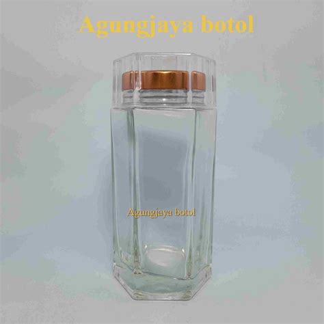 Jual Jar Kaca Ml Hexagon Clear Jar Hexagon Toples Kaca Jar