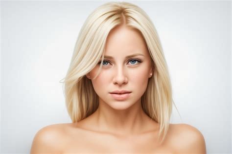 Premium AI Image Beautiful Blonde Woman Crying