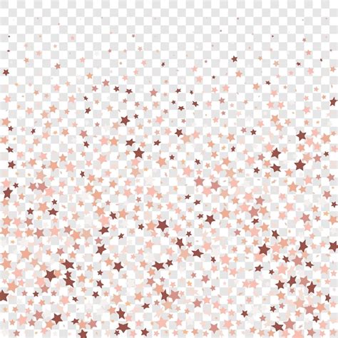 Premium Vector Star Sequin Confetti On Transparent Background