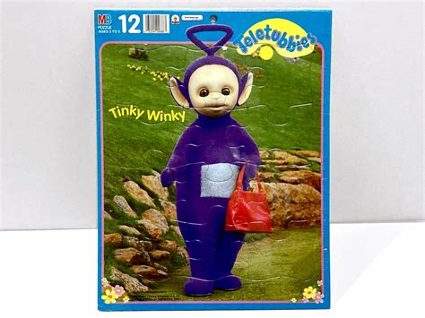 Vintage 1998 Teletubbies Tinky Winky With Purse Jigsaw Puzzle Hasbro ...