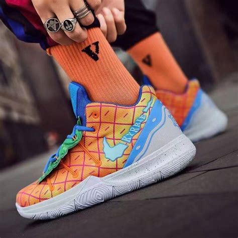 Free Shopping Basketball Shoes Original Kyrie 5 Spongebob Men Women