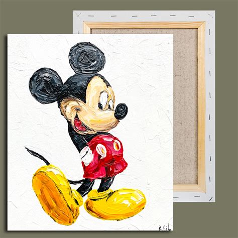 Mickey Mouse Wall Art / Mickey Mouse Painting / Disney Wall - Inspire ...