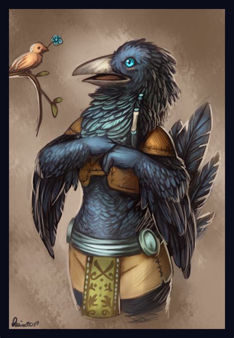 The Big Imageboard Tbib Anthro Avian Bird Corvid Fantasy Female Quirachen Raven 6065237