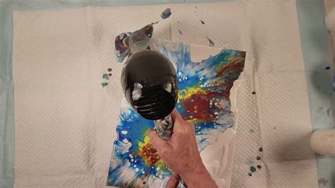 Acrylic Fluid Art Blow Dryer YouTube