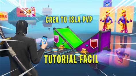 CÓMO CONSTRUIR MAPA PVP en FORTNITE ISLA 1VS1 Modo Creativo YouTube