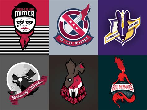 Fantasy Football Team Logos by Baron Von Gunter on Dribbble