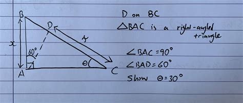 geometry - Finding an unknown angle in a right-angled triangle ...